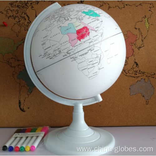 Paint Your Own World Map Globe for Kids